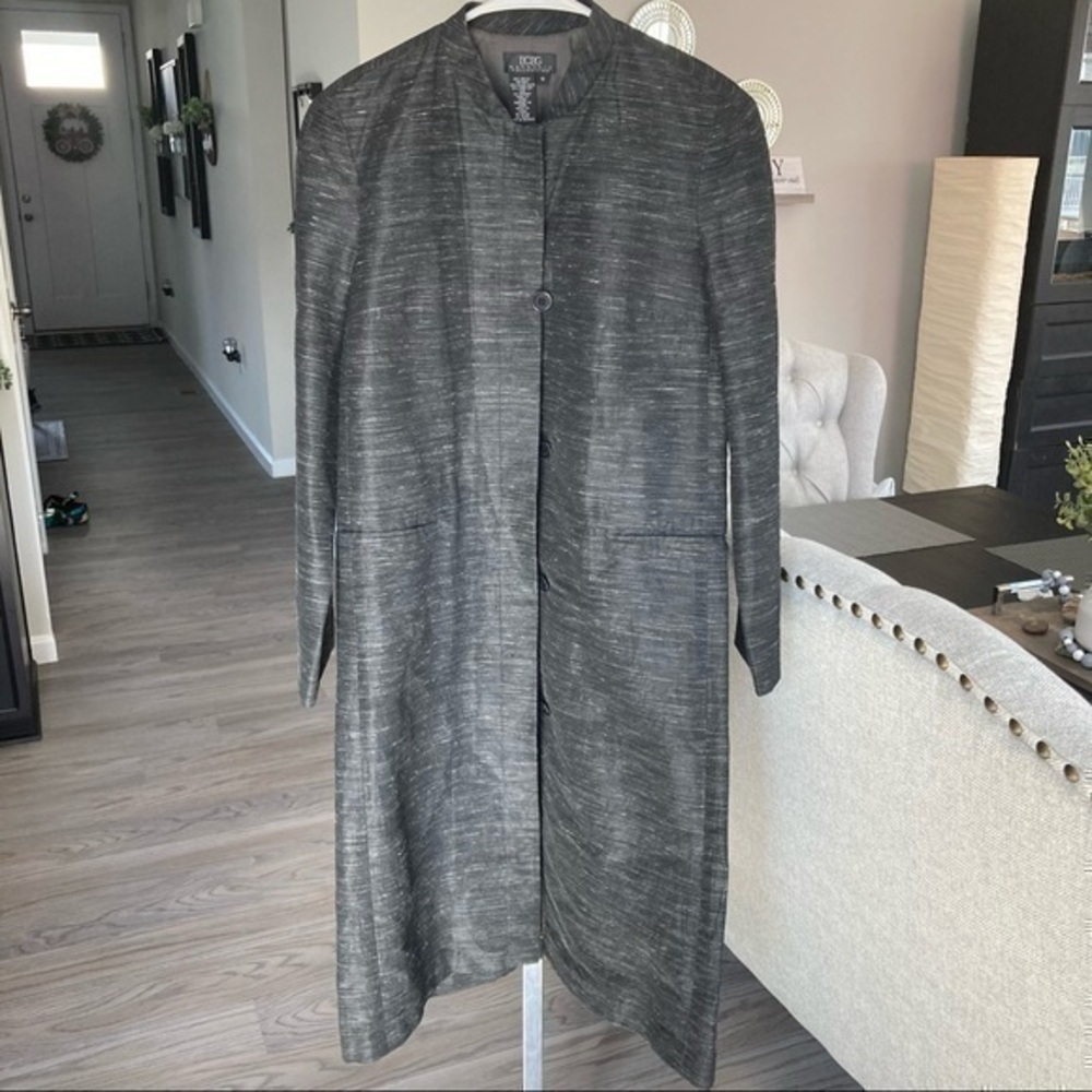 ๐ BCBG long black suit blazer jacket coat ๐งฅ 0 - Picture 4 of 8